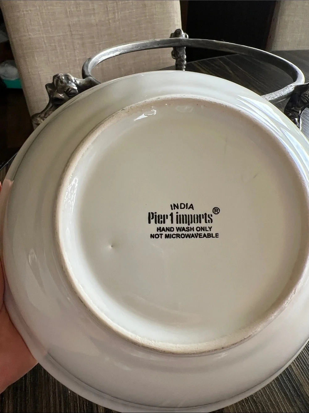 Pier 1 Seahorse serving bowl